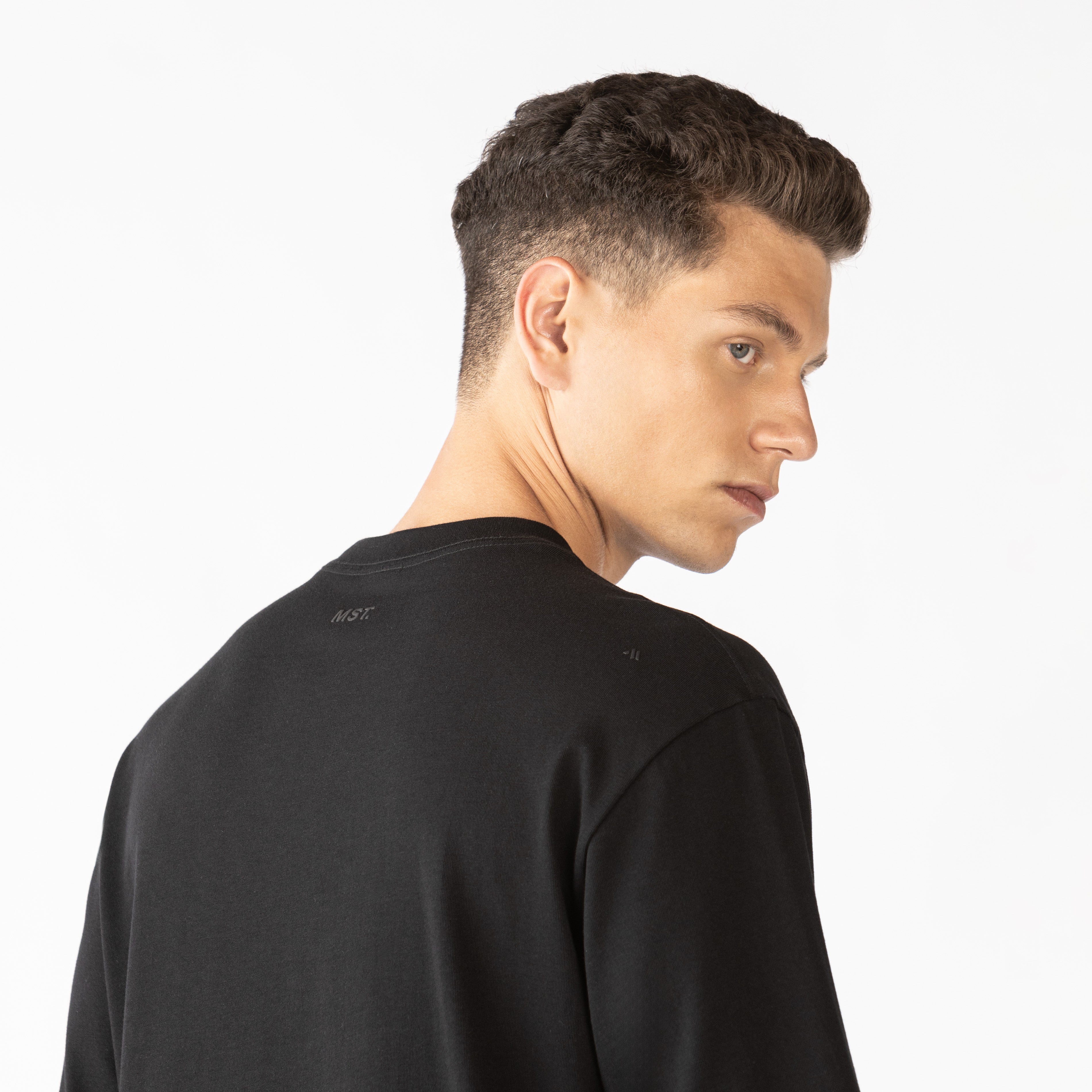 BLEIS T-SHIRT OVERSIZED MEN BLACK - Monastery