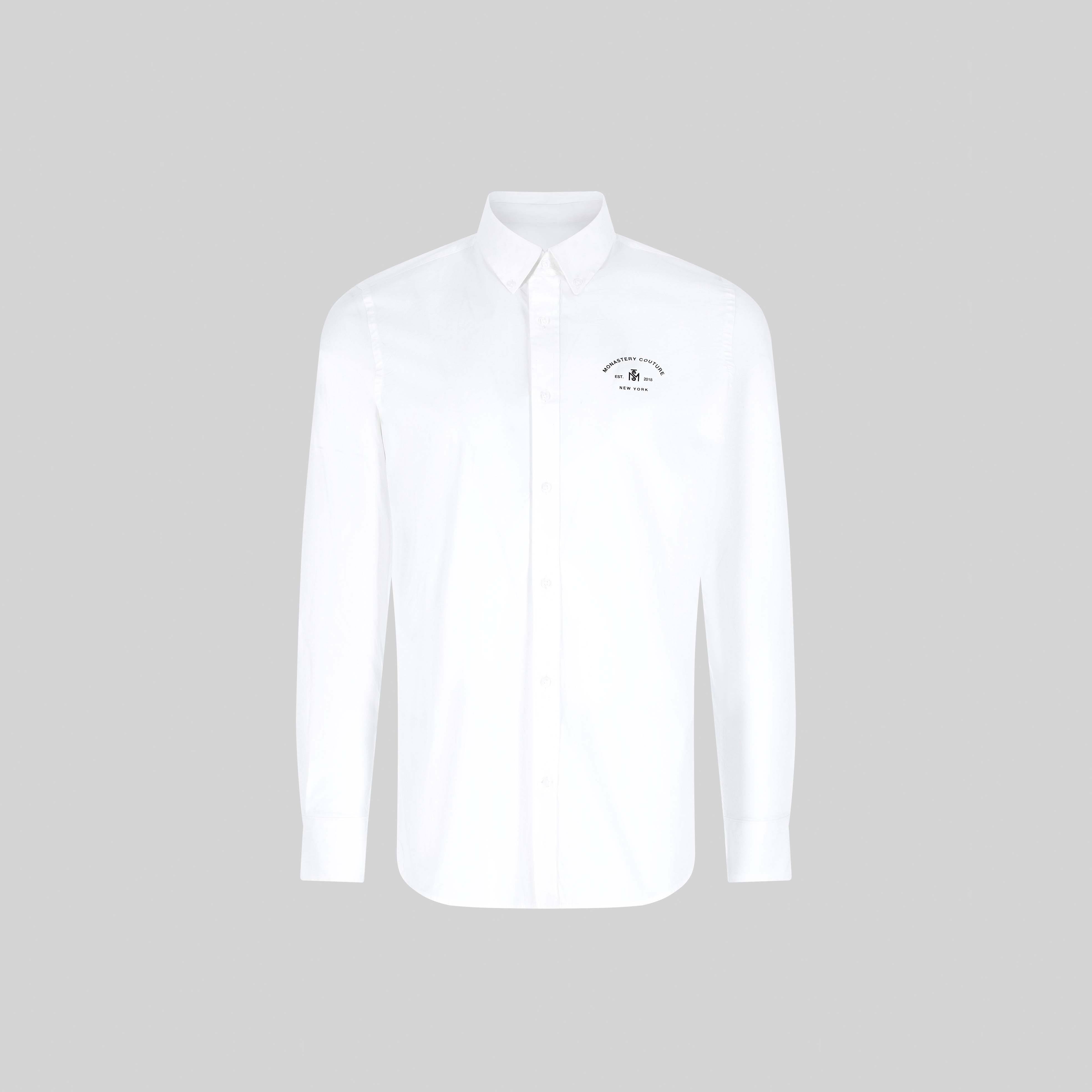 BUGATTI SHIRT LONG SLEEVE WHITE | Monastery Couture