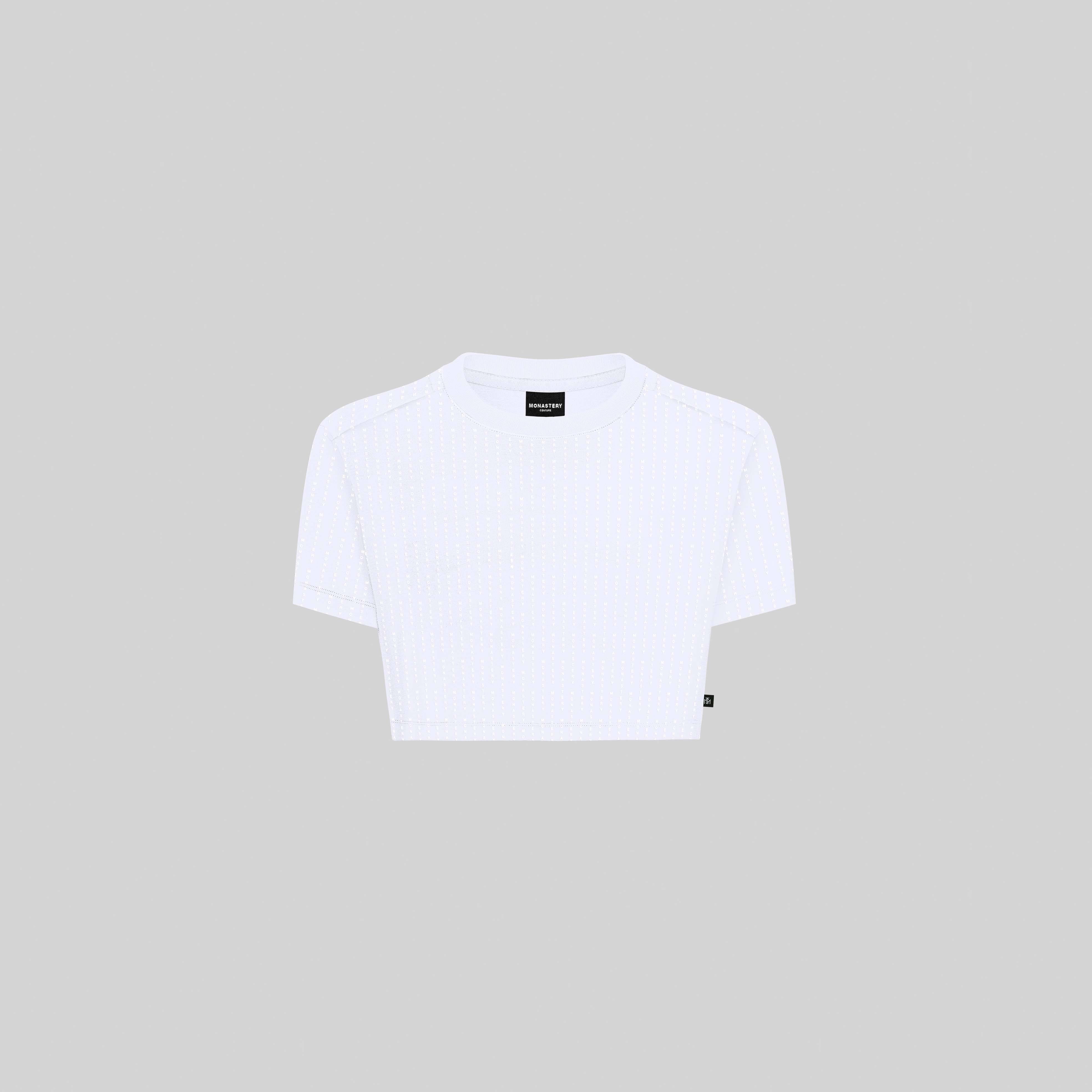 PONTIAC CROP TOP WHITE | Monastery Couture