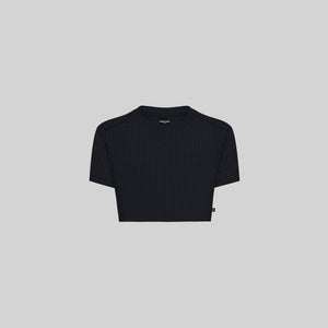 PONTIAC CROP TOP BLACK | Monastery Couture