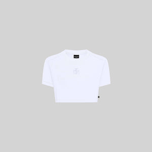 BENZ CROP TOP WHITE | Monastery Couture