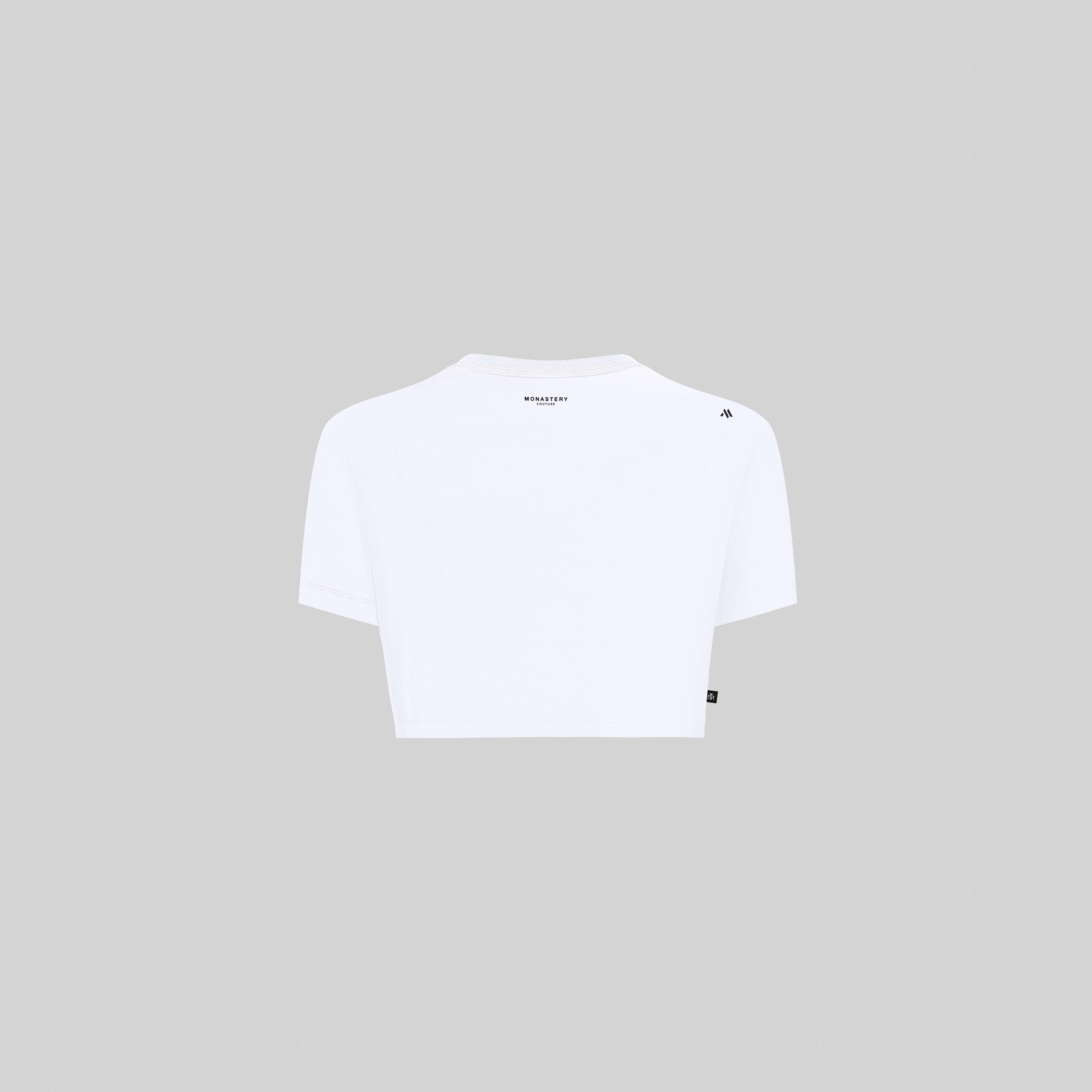 LYKAN CROP TOP WHITE | Monastery Couture