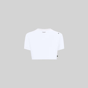 LYKAN CROP TOP WHITE | Monastery Couture