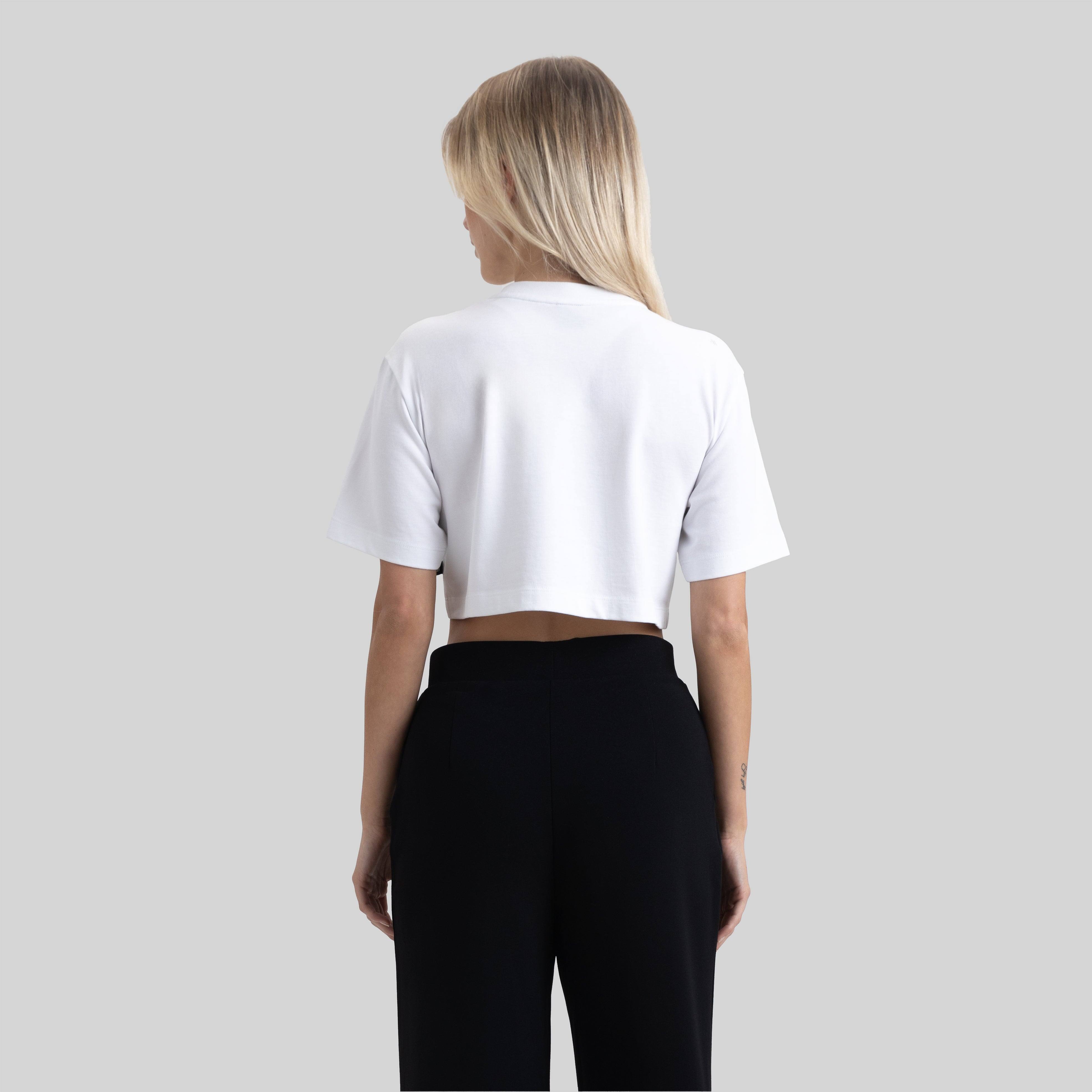 INVICTA CROP TOP WHITE | Monastery Couture