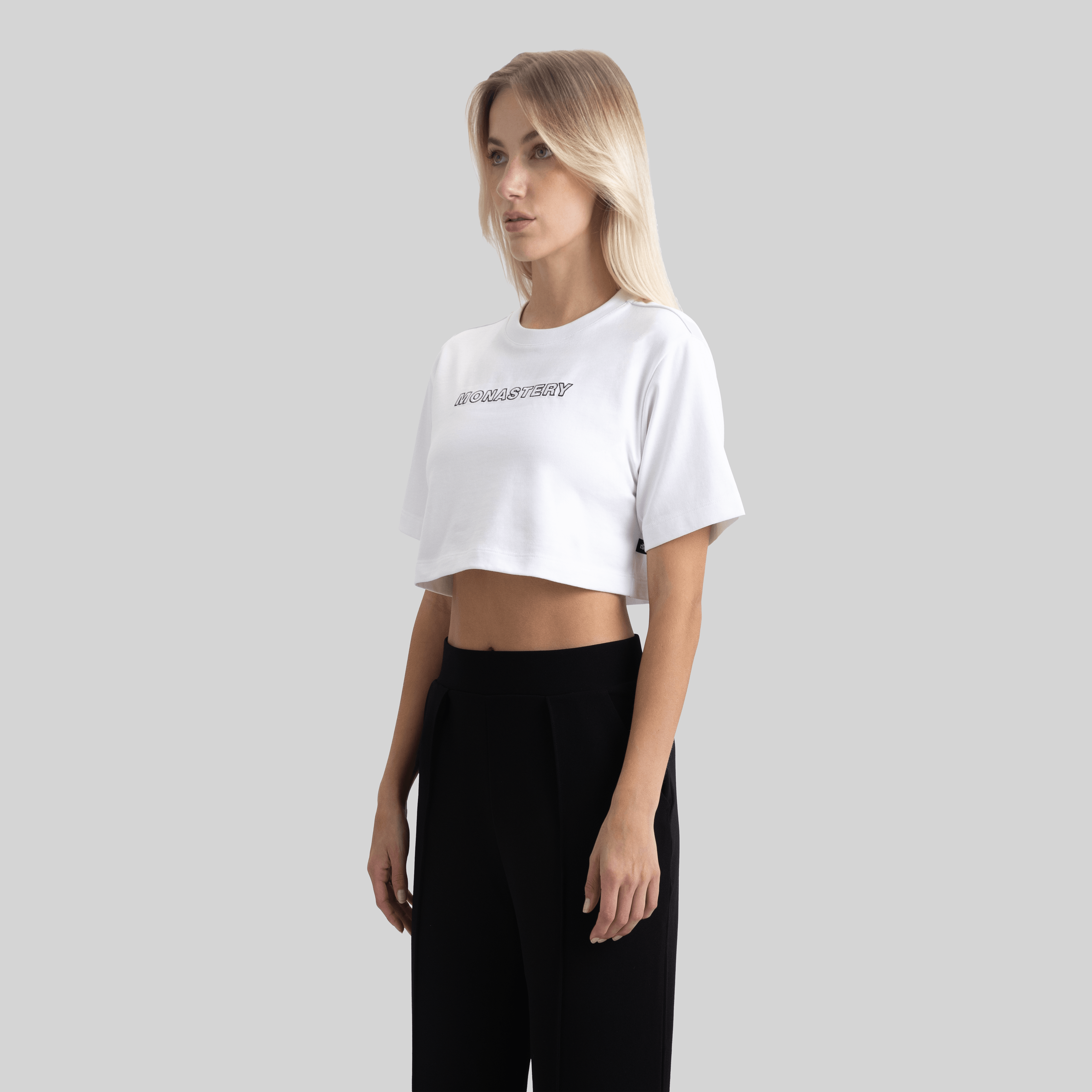 LYKAN CROP TOP WHITE | Monastery Couture