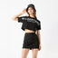 DUSTY CROP TOP WOMEN BLACK