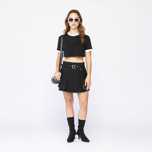 BELSEA CROP TOP WOMEN BLACK - Monastery