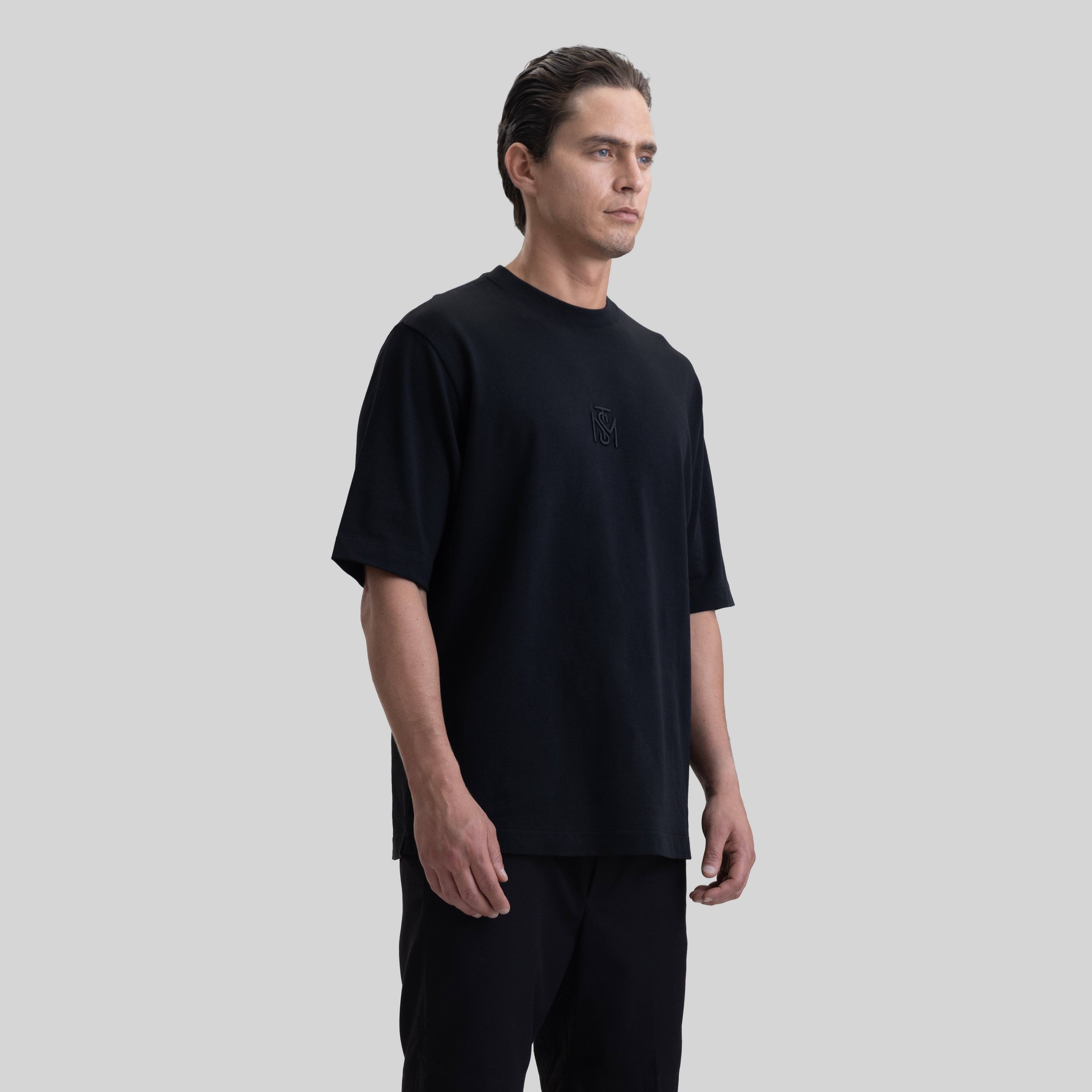 LISTER T-SHIRT OVERSIZE BLACK | Monastery Couture