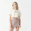 NOORA CROP TOP WOMEN WHITE ASPARAGUS