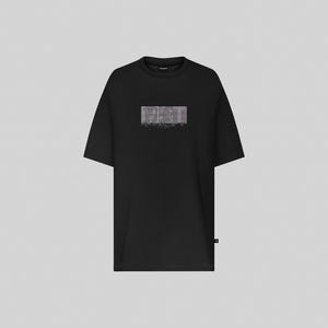 SIEG BLACK T-SHIRT OVERSIZE