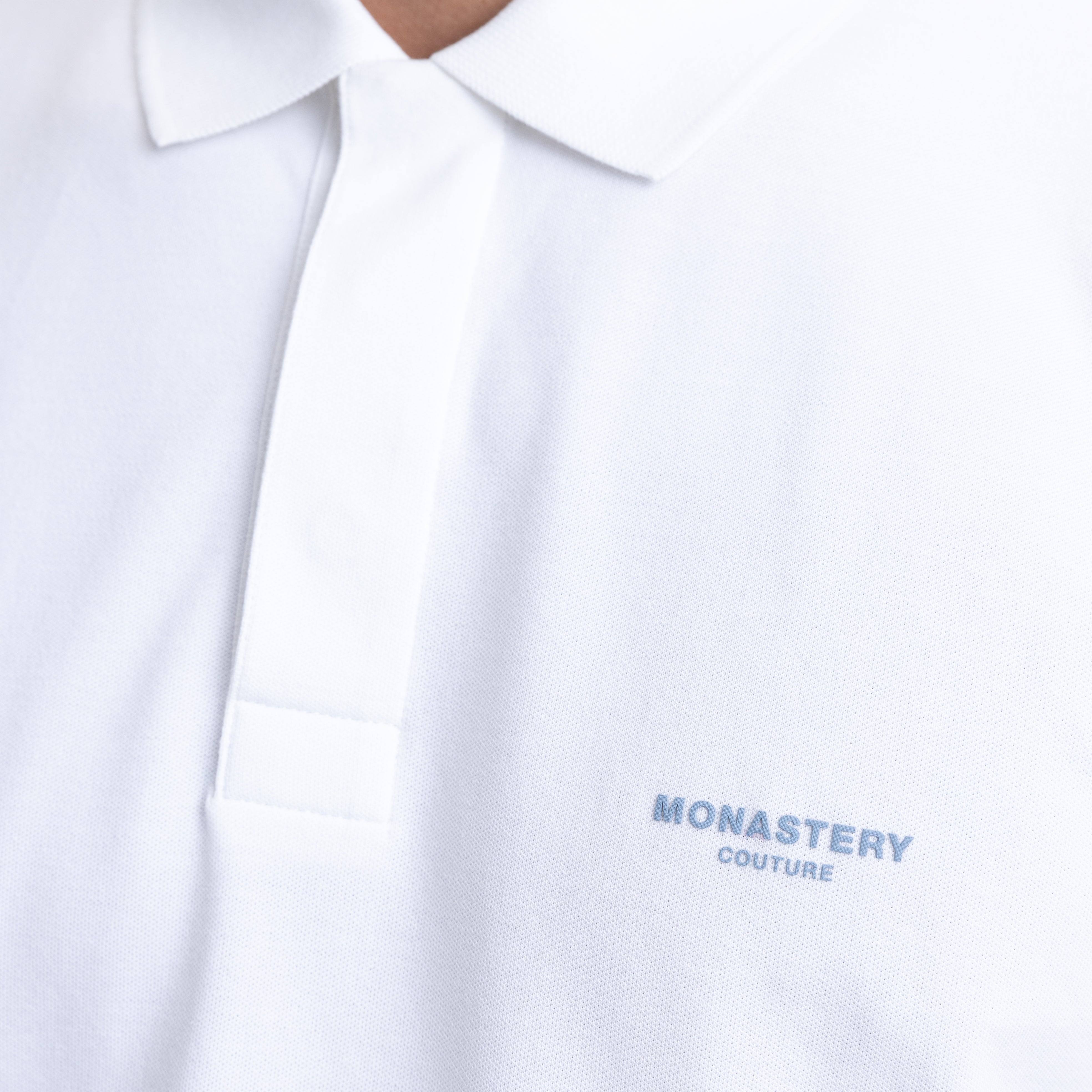 MONACO POLO BOX WHITE | Monastery Couture