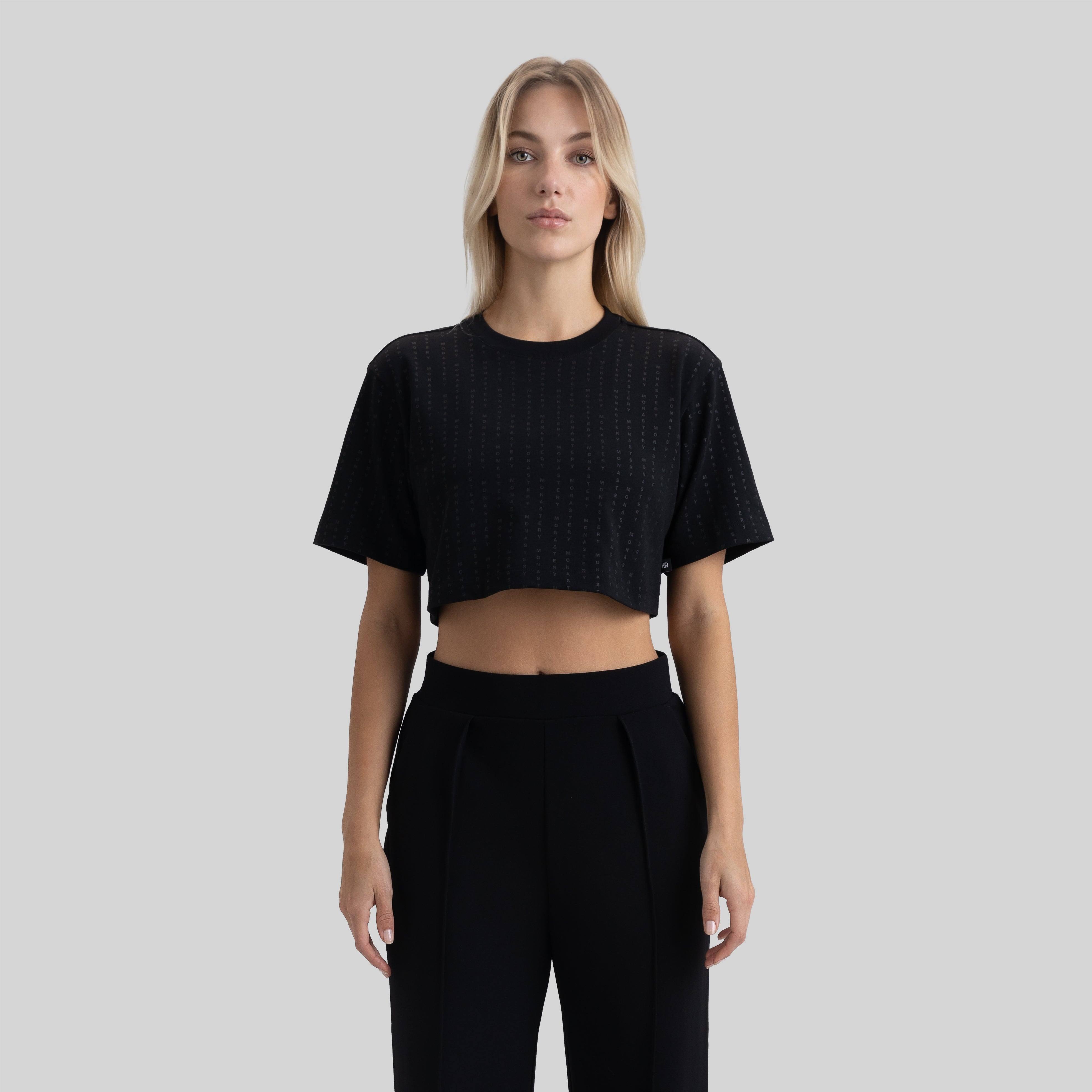 PONTIAC CROP TOP BLACK | Monastery Couture