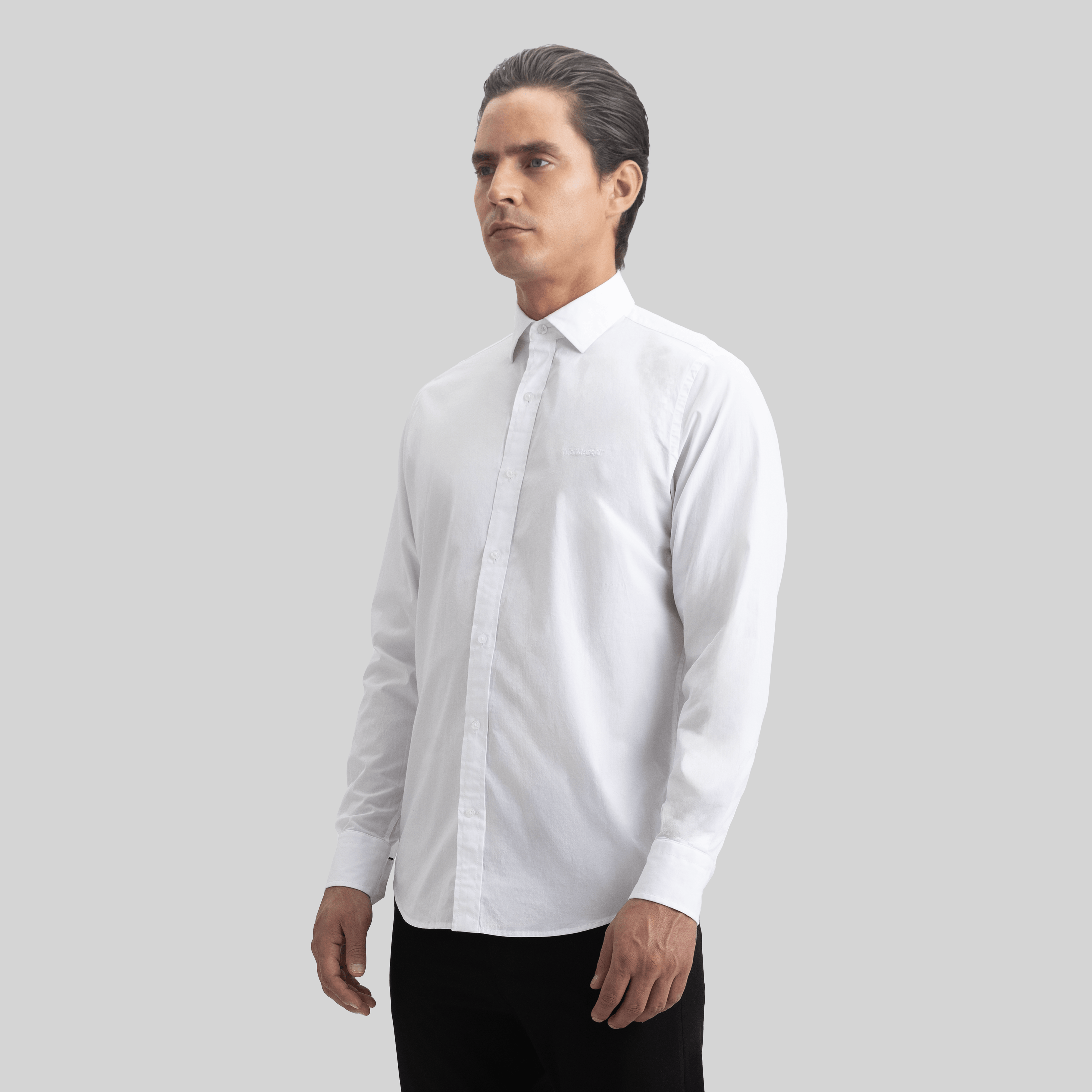 ROLLS SHIRT LONG SLEEVE WHITE | Monastery Couture