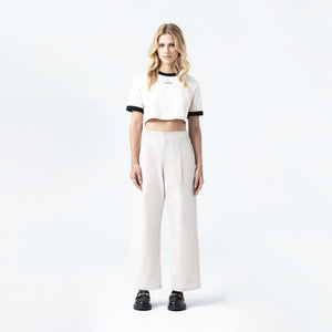 SENN CROP TOP WOMEN WHITECAP GRAY