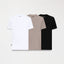 SKIP PACK T-SHIRT MEN BLACK- WHITE- TAUPE GRAY