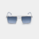 MARC SUNGLASSES TRANSPARENT SILVER