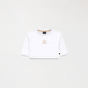 YLAIA CROP TOP WOMEN WHITE