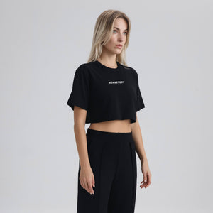 ZUSU CROP TOP BLACK | Monastery Couture