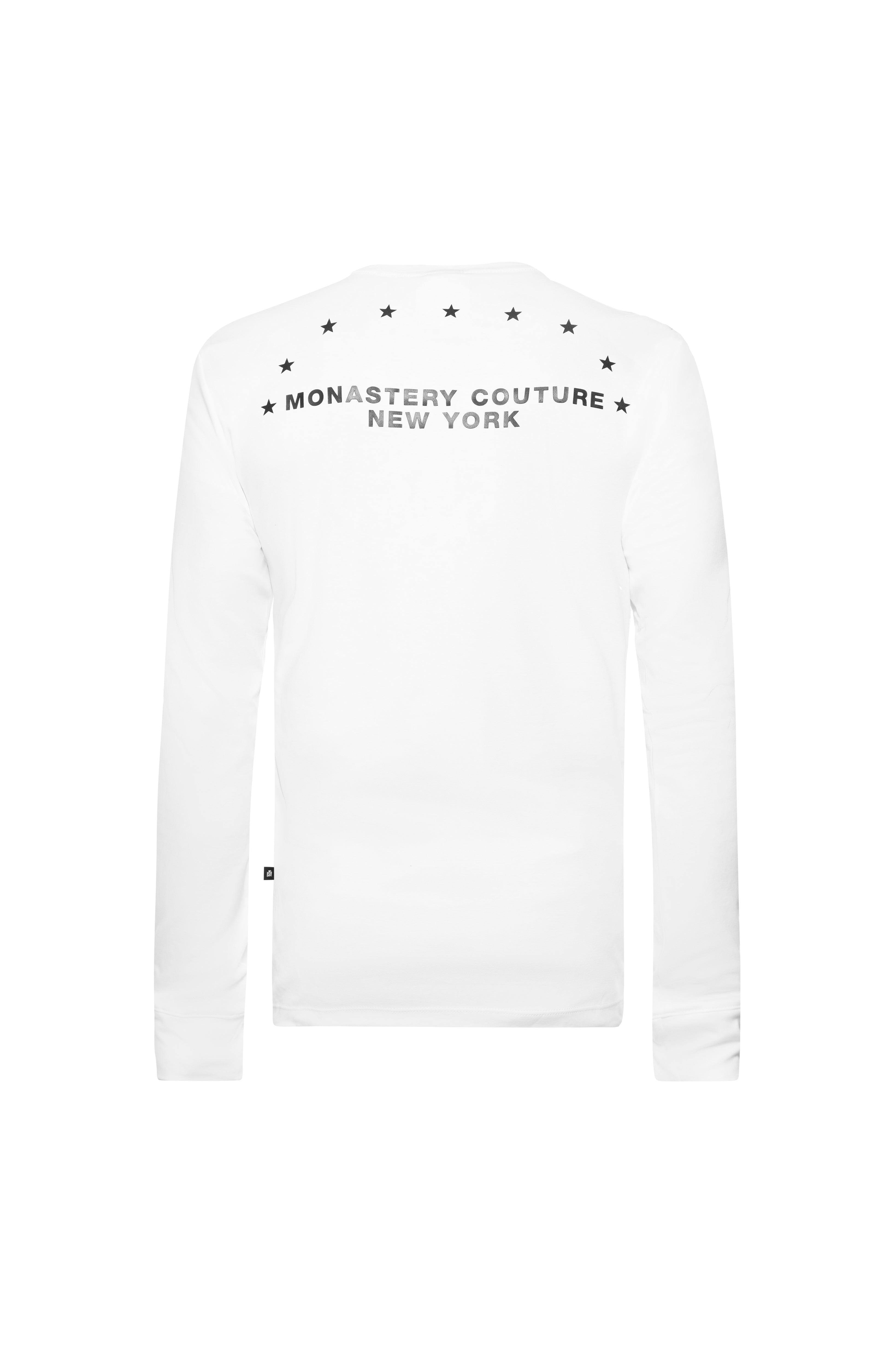ADRIANO LONG SLEEVE WHITE | Monastery Couture