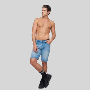 ALASIA BLUE DENIM SHORT | Monastery Couture