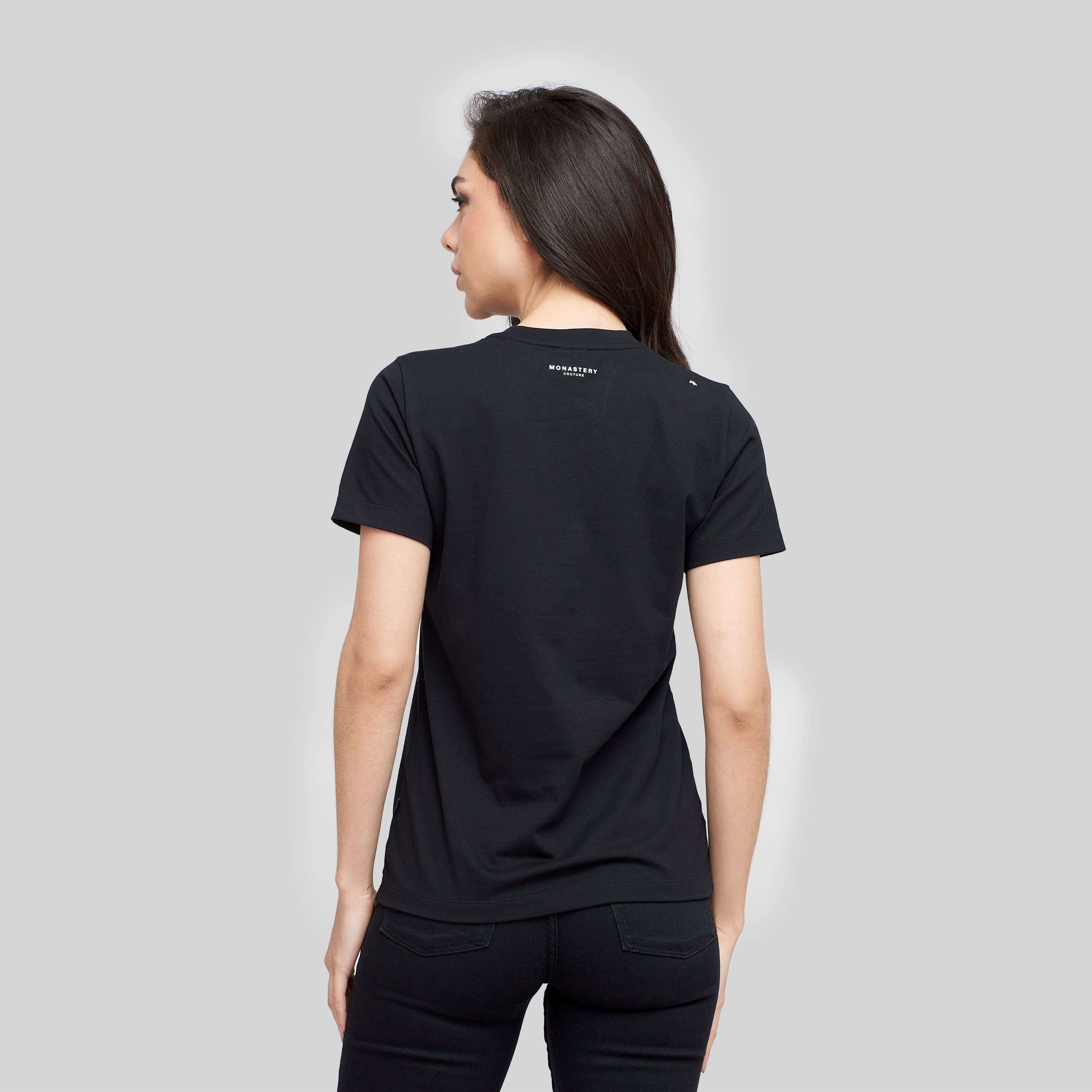 AMY BLACK T-SHIRT | Monastery Couture