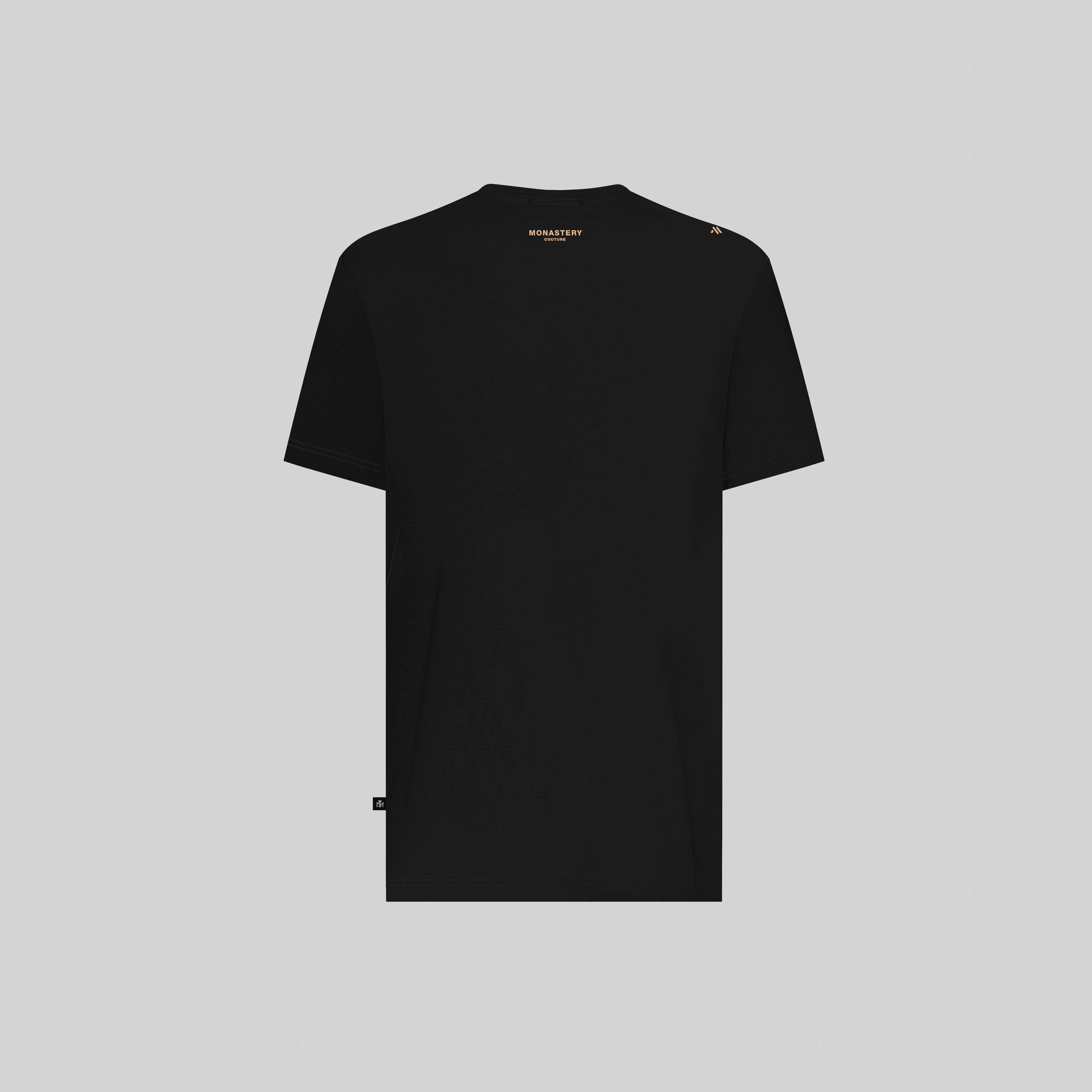 ARTY BLACK T-SHIRT | Monastery Couture