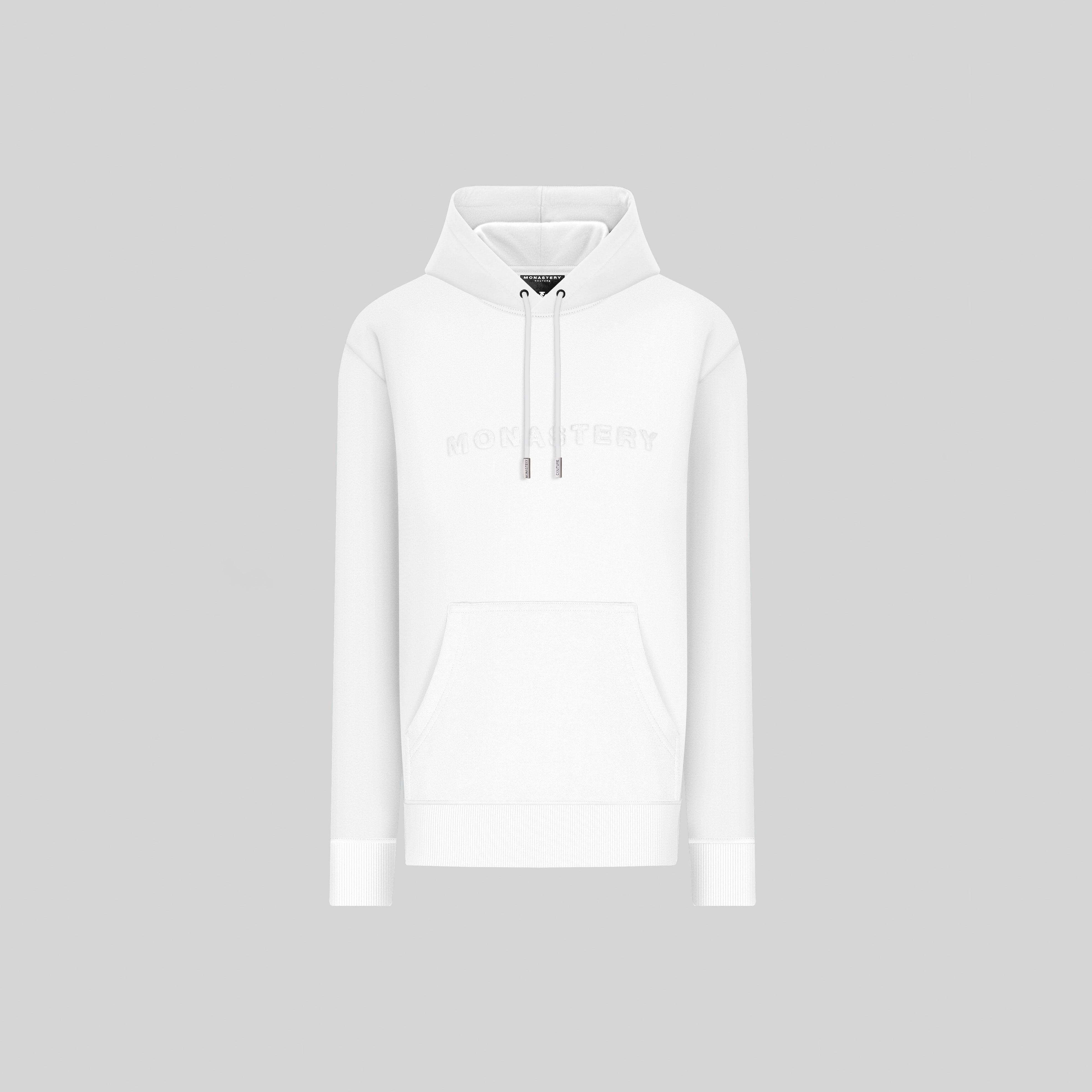 ASTRA WHITE HOODIE | Monastery Couture