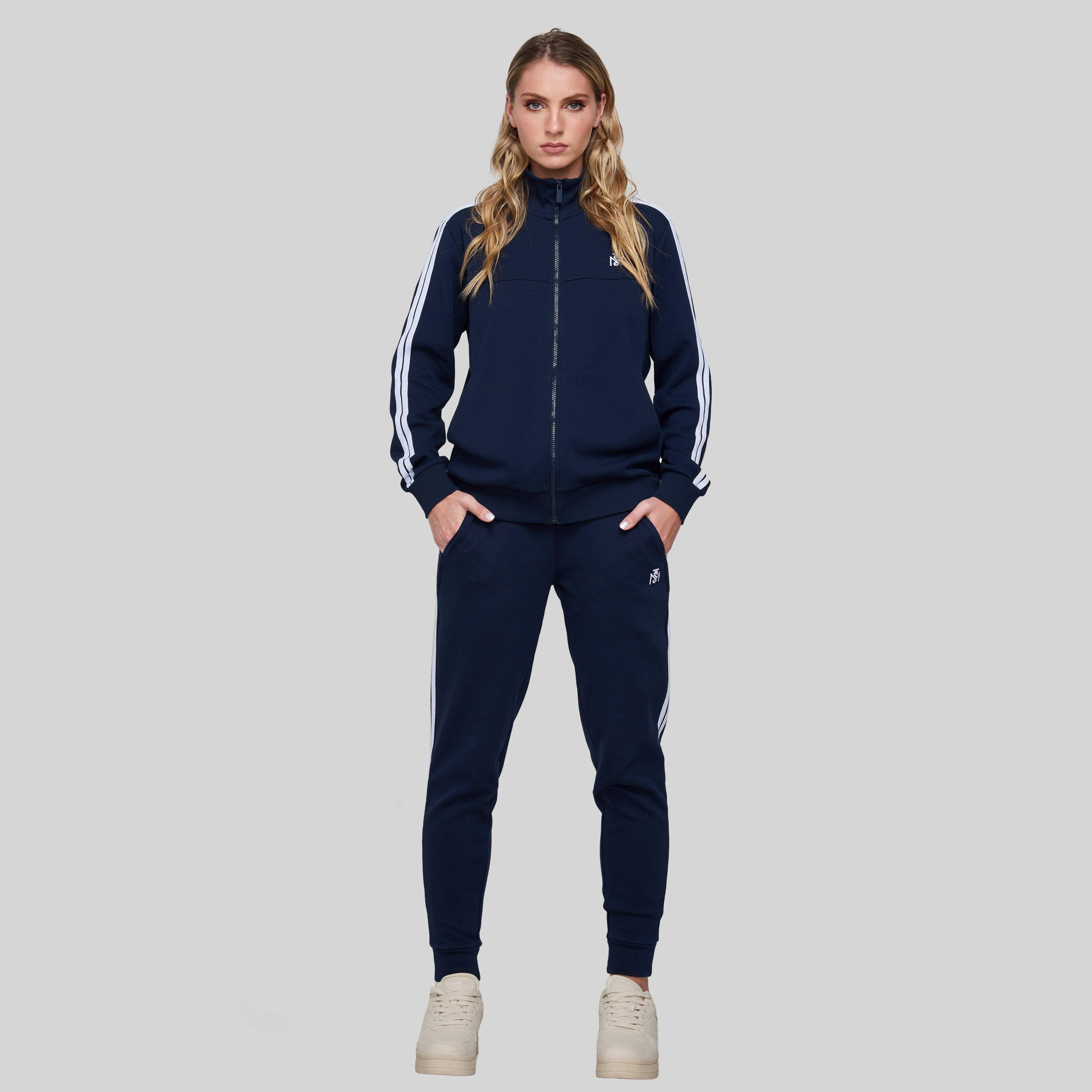 BERENICES NAVY SPORT TROUSERS | Monastery Couture