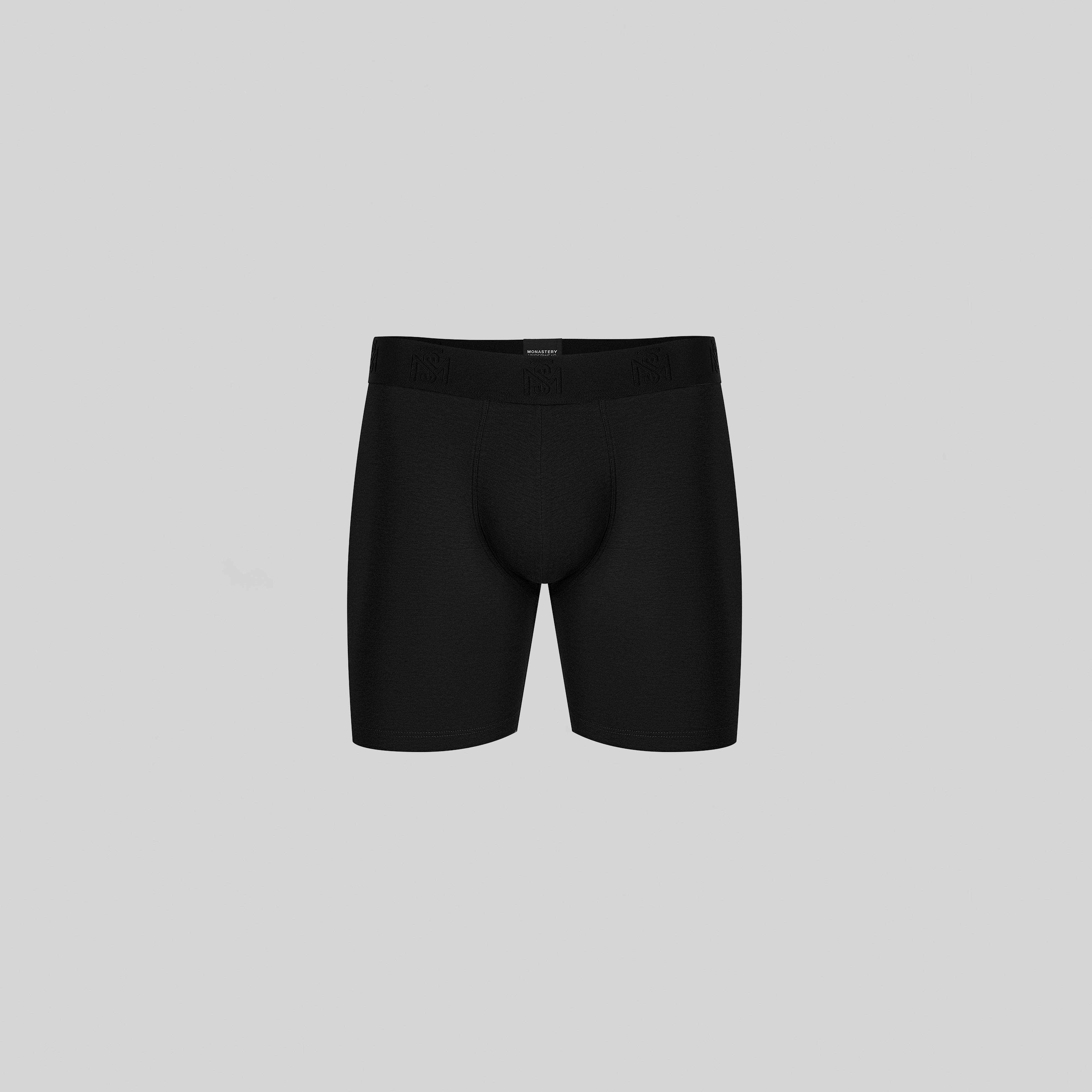 BRIZIO BLACK BOXER BRIEFS | Monastery Couture