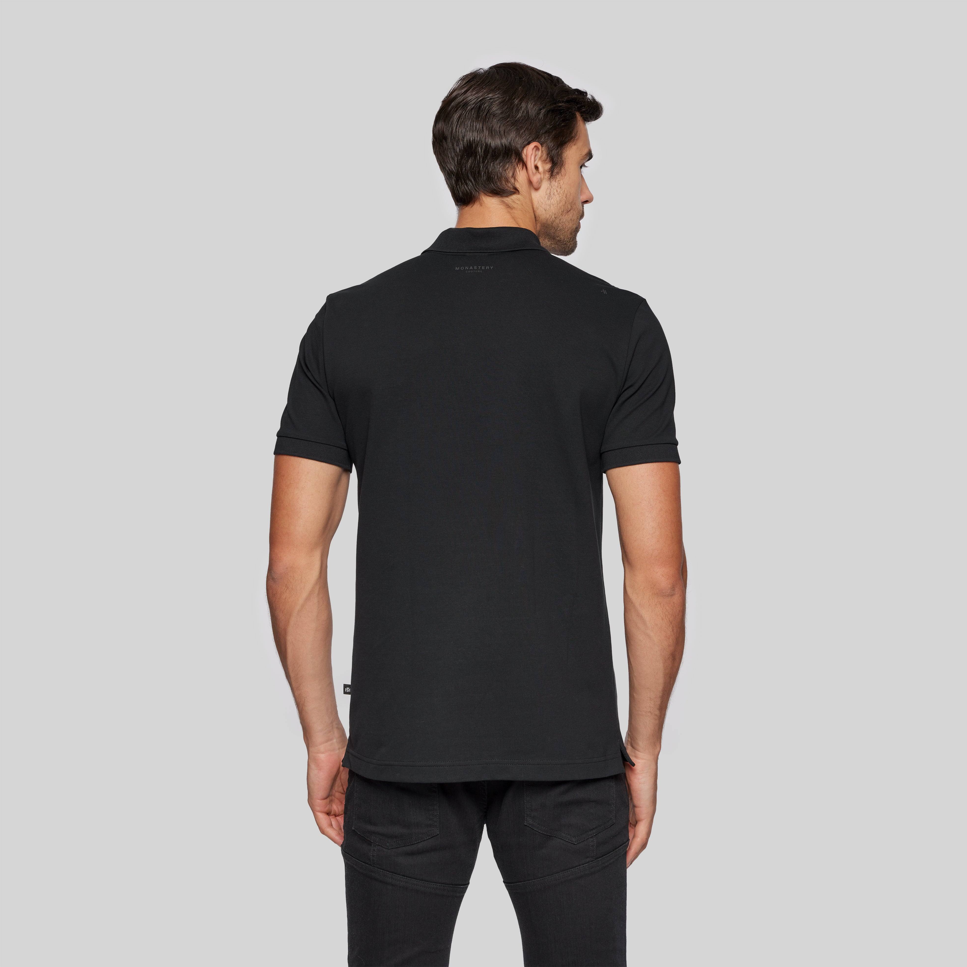 CUEZ BLACK POLO | Monastery Couture