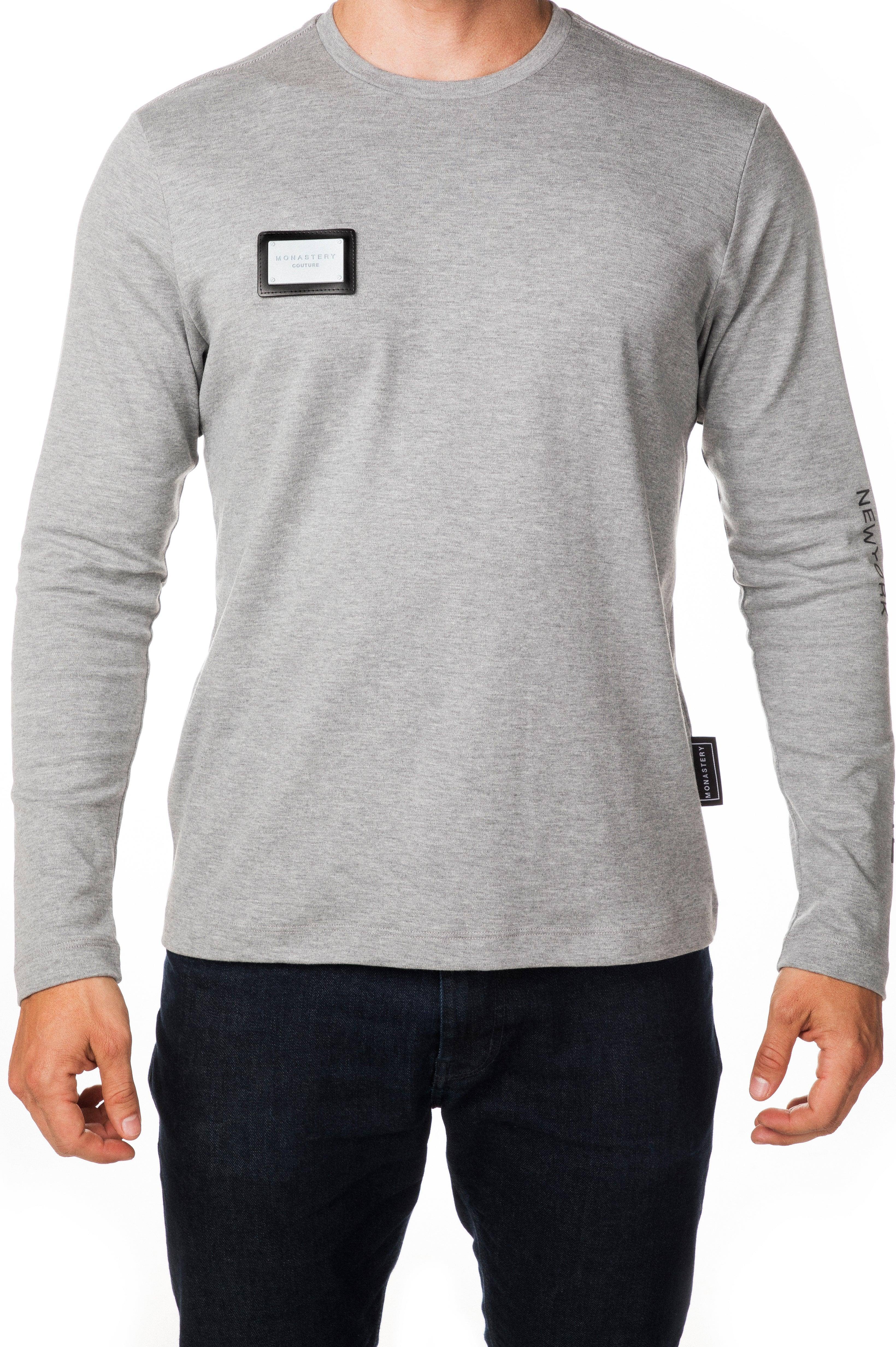 FERNET LONG SLEEVE JASPED GREY | Monastery Couture
