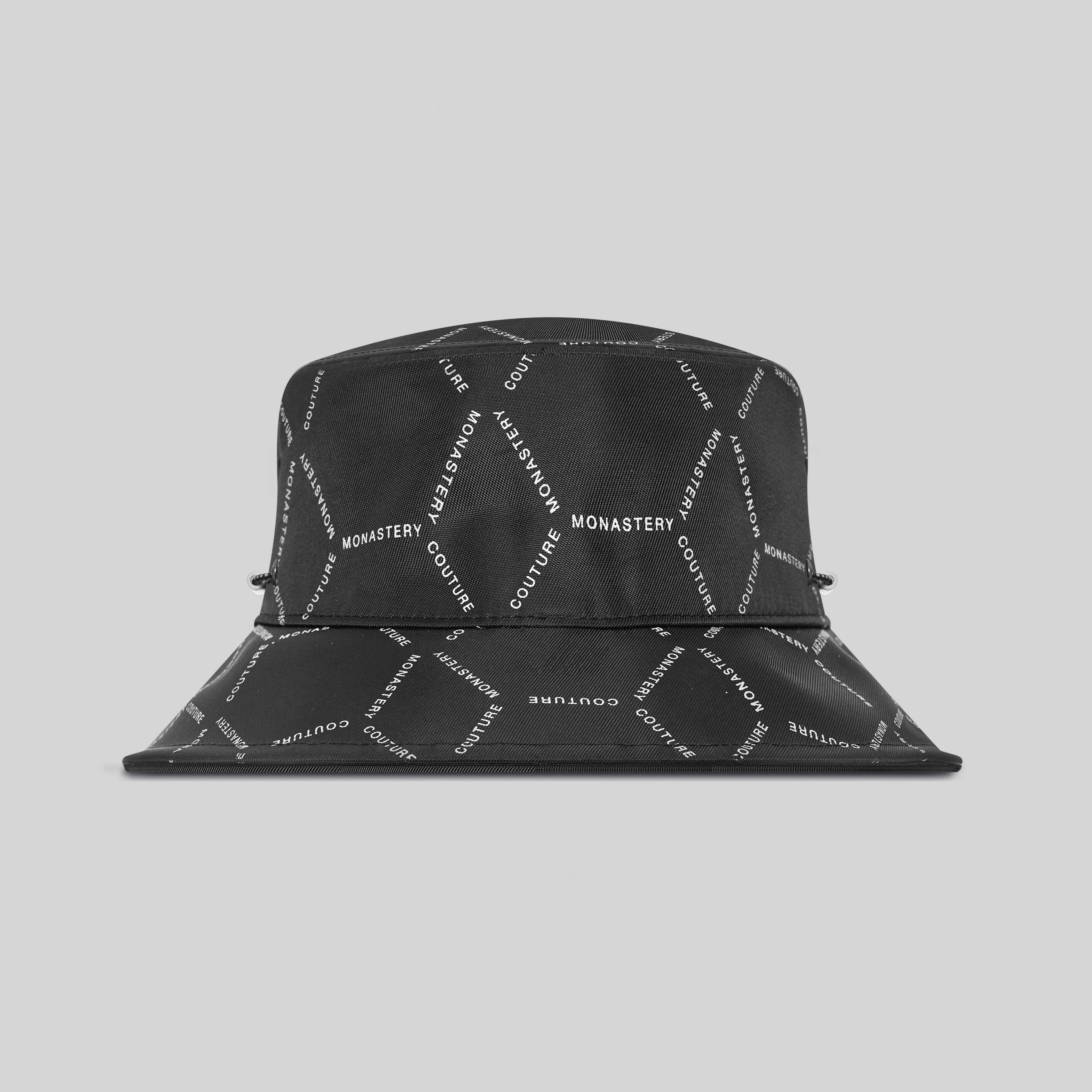 GASTON BLACK BUCKET HAT | Monastery Couture