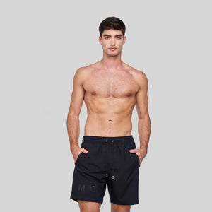 JERGES BLACK SWIM SHORT | Monastery Couture