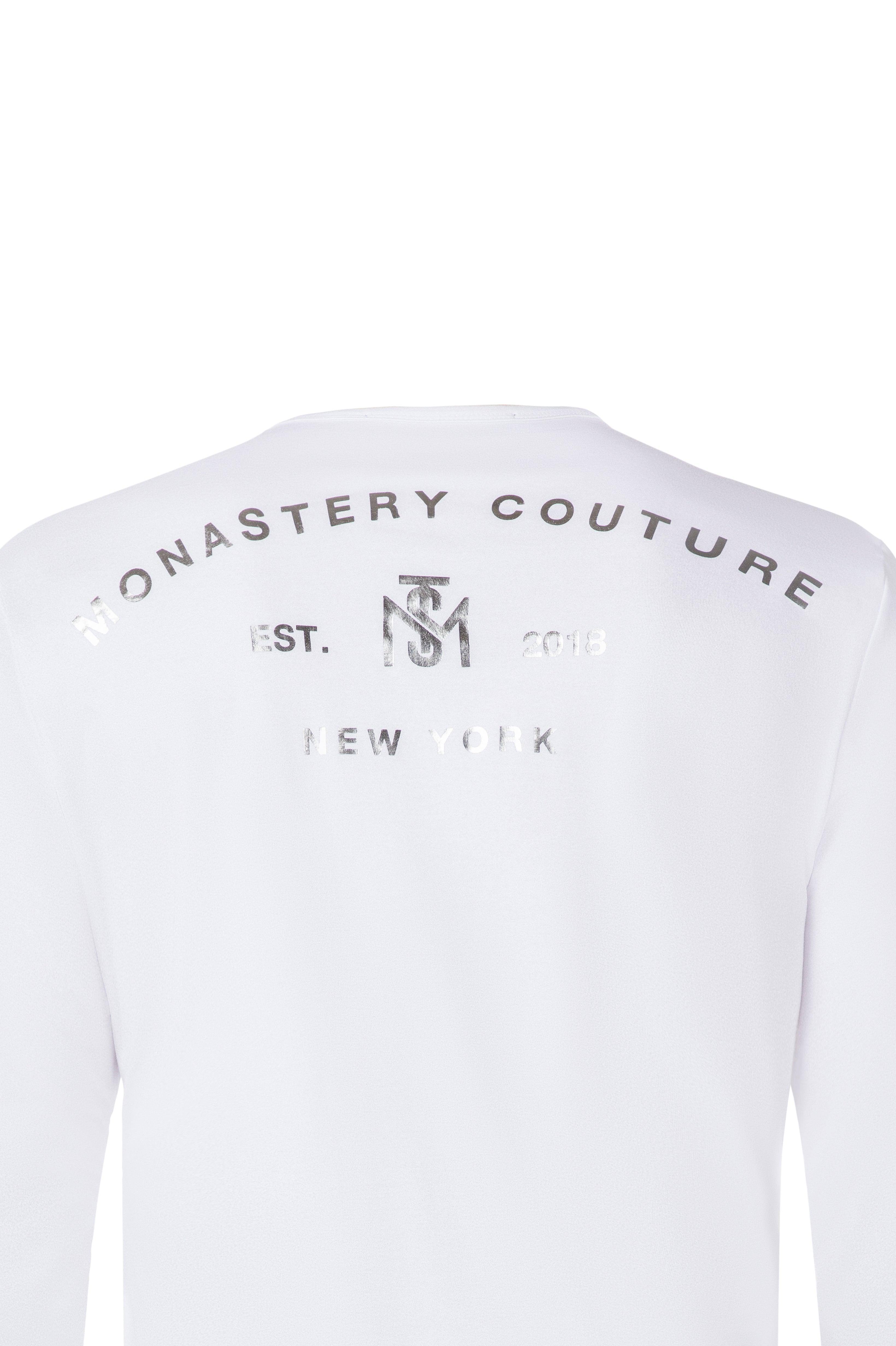 MALIK LONG SLEEVE WHITE | Monastery Couture