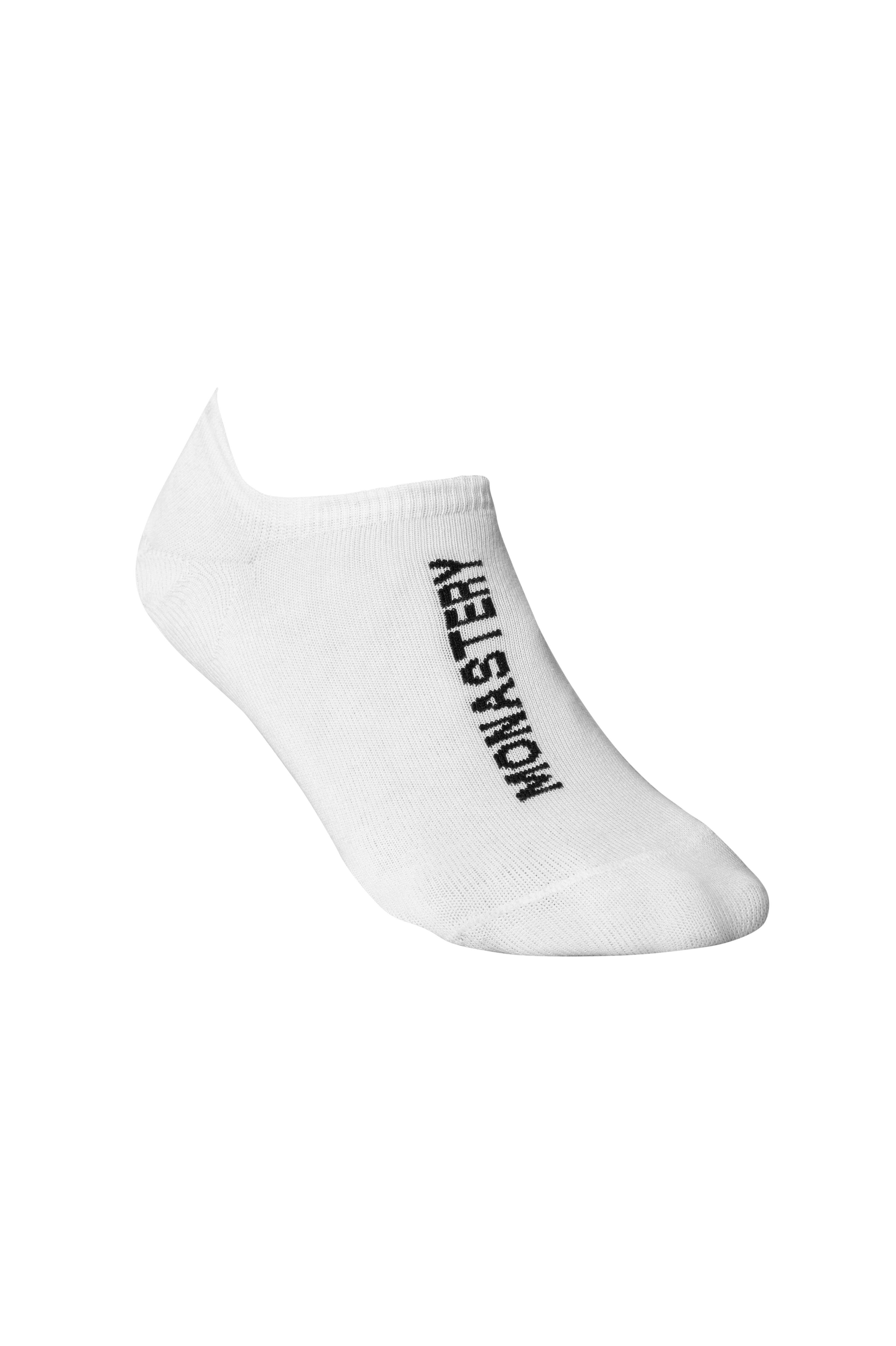 NEW JERSEY ANKLE SOCKS 2 PACK BLACK AND WHITE | Monastery Couture