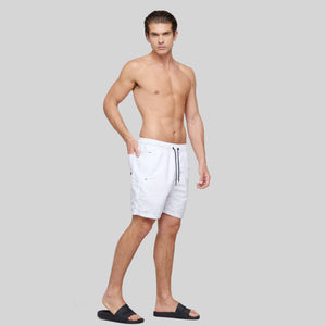 OCRIDA WHITE SWIM SHORT | Monastery Couture