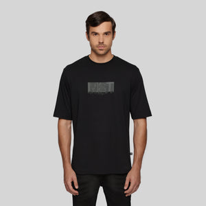 SIEG BLACK T-SHIRT OVERSIZE | Monastery Couture