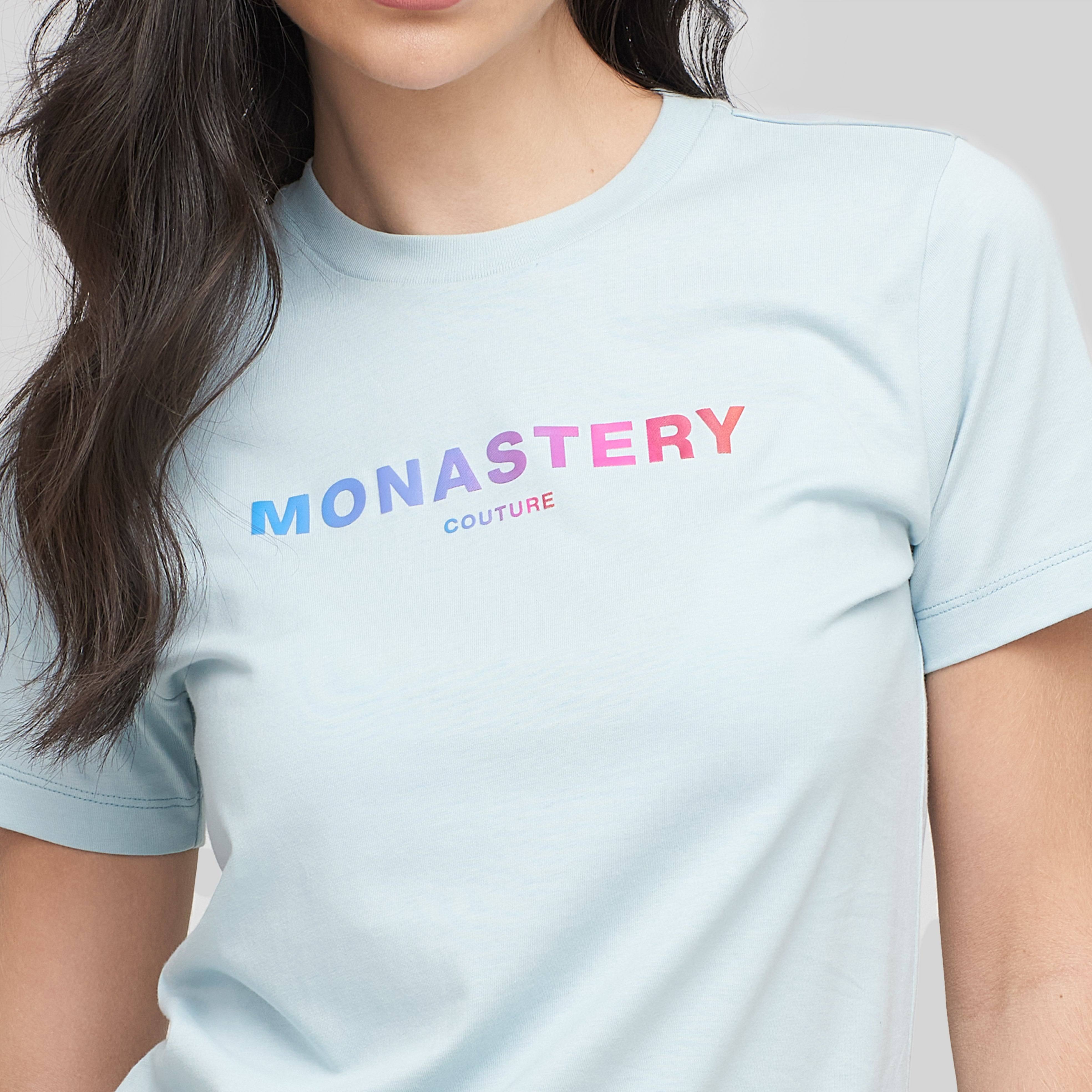 ZAIRA BLUE T-SHIRT | Monastery Couture