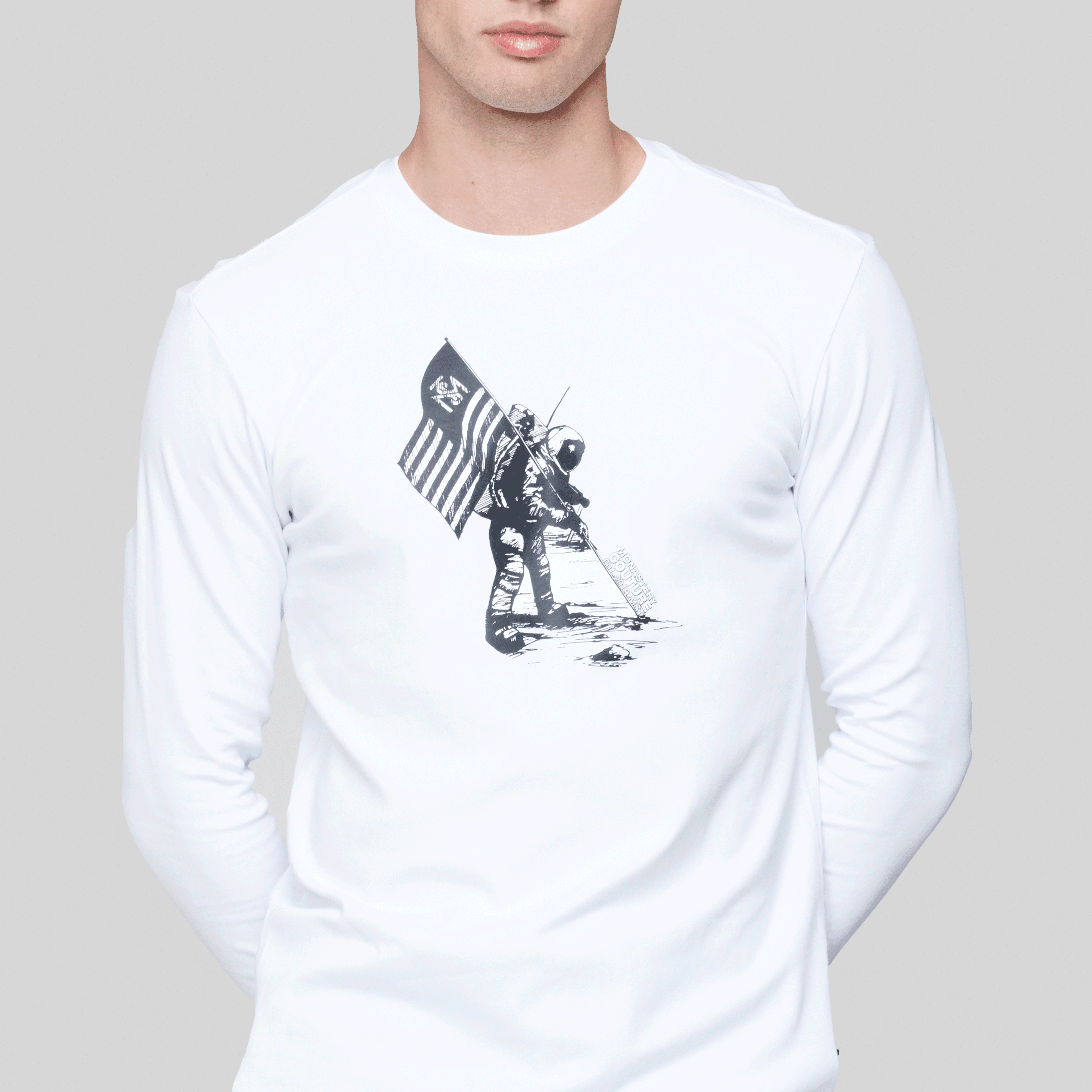 MENFIS WHITE LONG SLEEVE | Monastery Couture