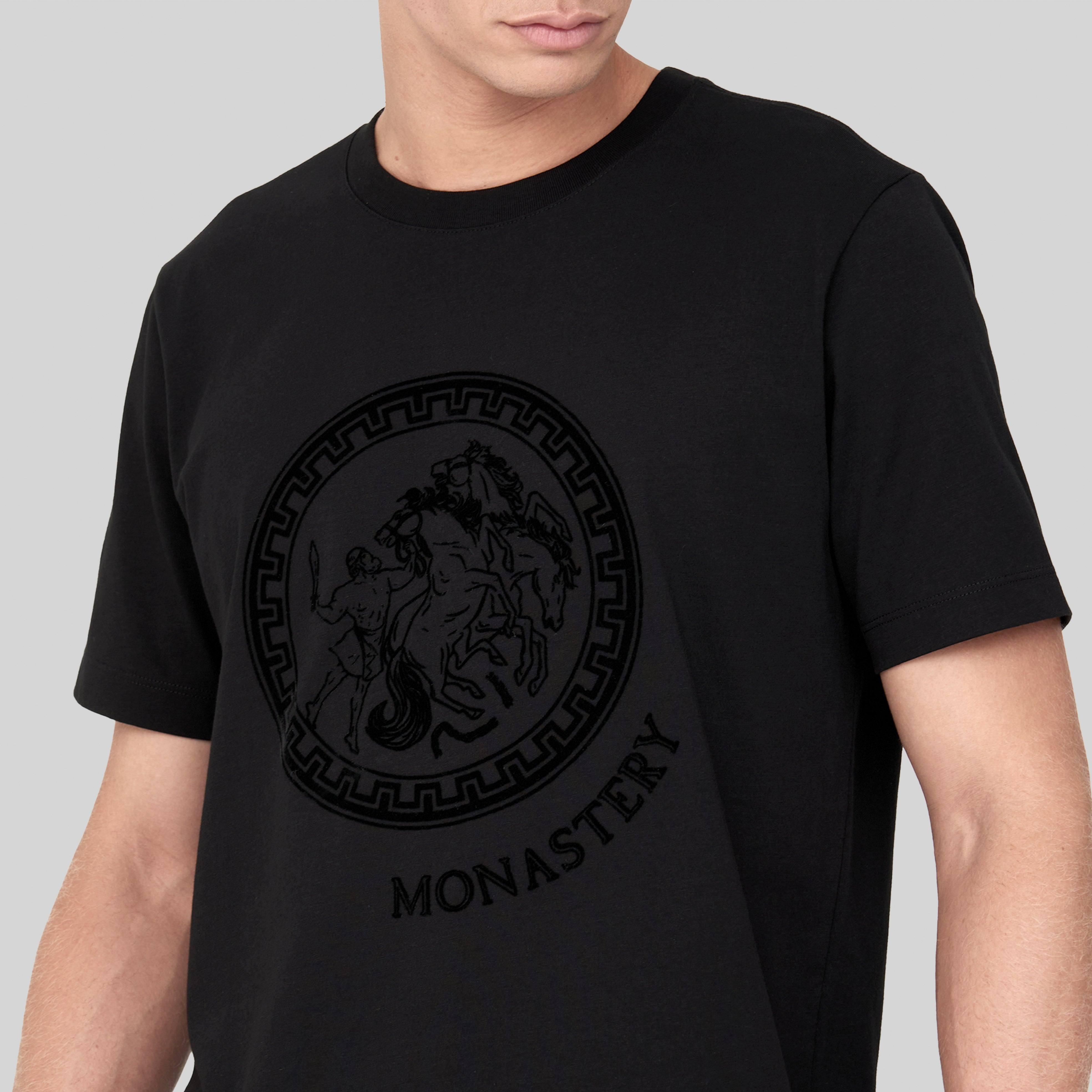 OLINTO BLACK T-SHIRT | Monastery Couture