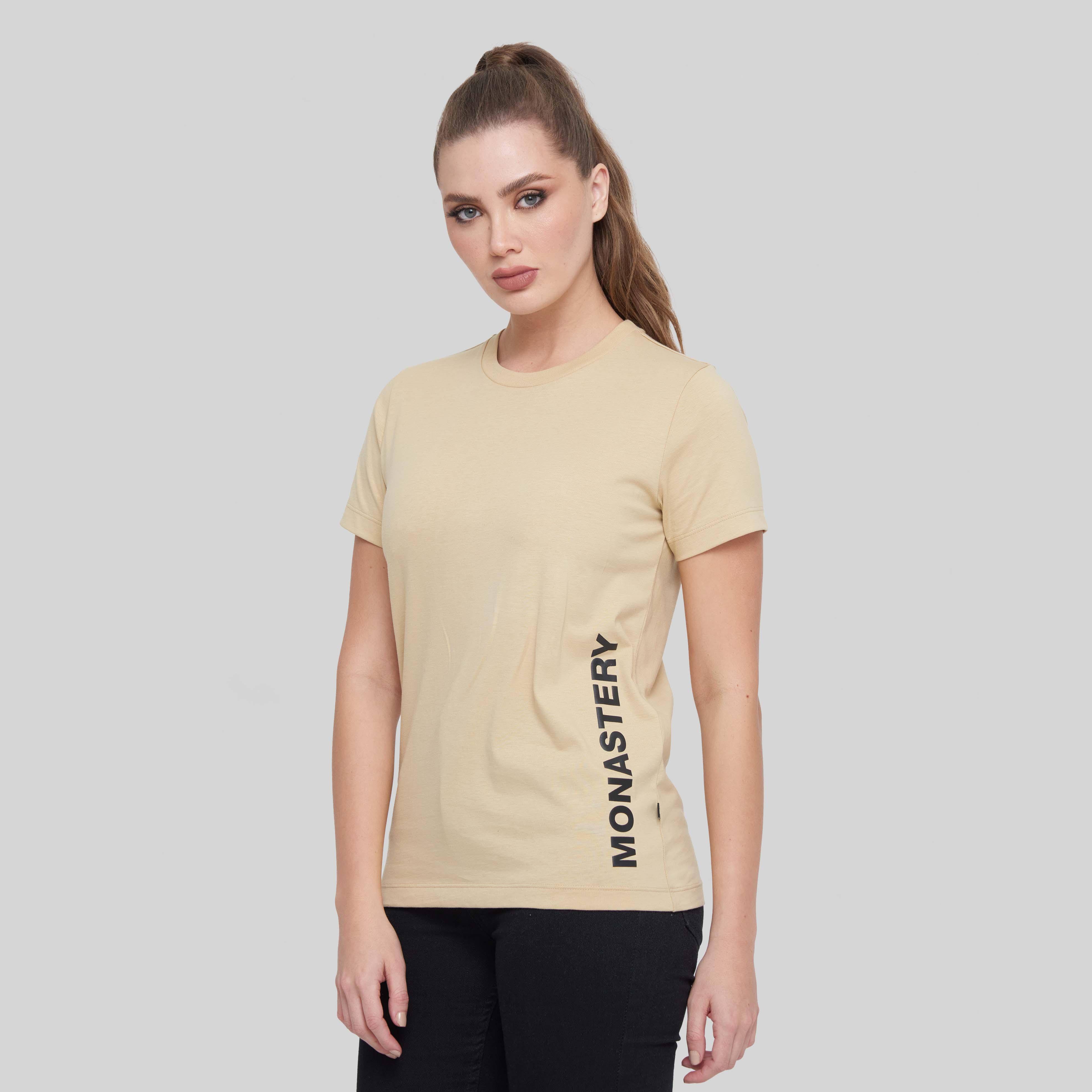 SIRRA CAMEL T-SHIRT | Monastery Couture