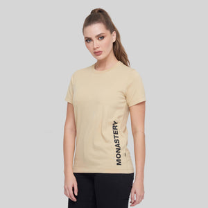 SIRRA CAMEL T-SHIRT | Monastery Couture